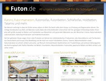 Tablet Screenshot of futon.de